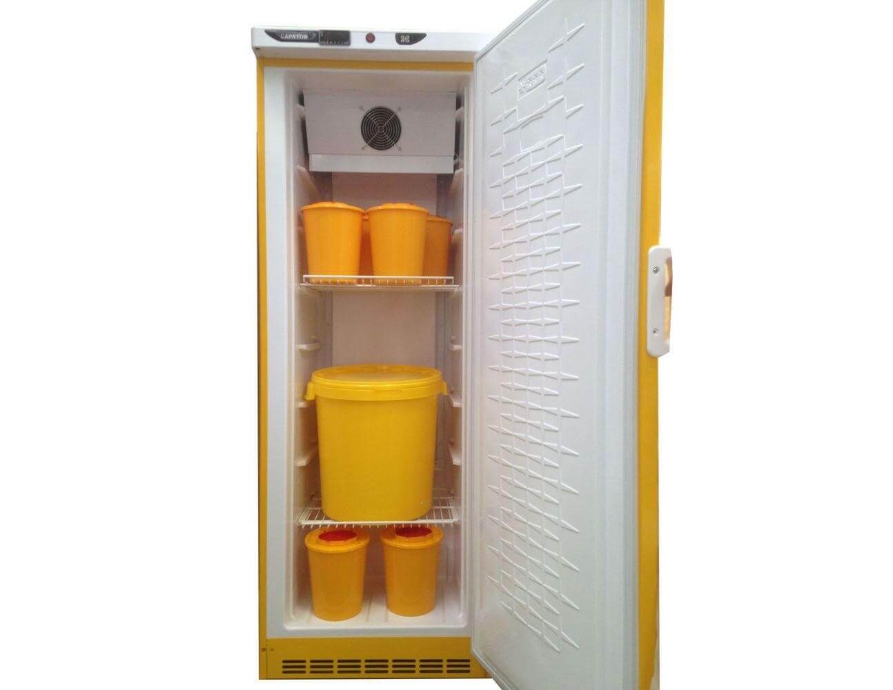 На фото – холодильник для хранения медотходов